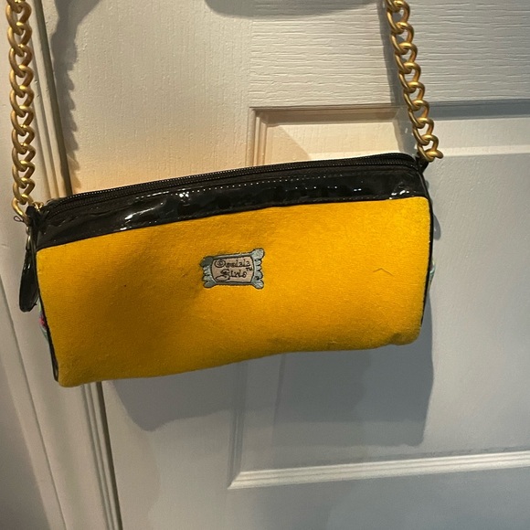Yellow MaggiB golf purse. - Picture 2 of 5